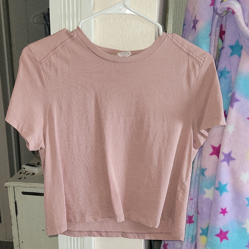 PINK Muave Crop Top, Medium